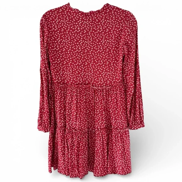 Rails Everly Mini Dress Red Daisy Floral Carmine Size XXS NWT - Picture 4 of 9